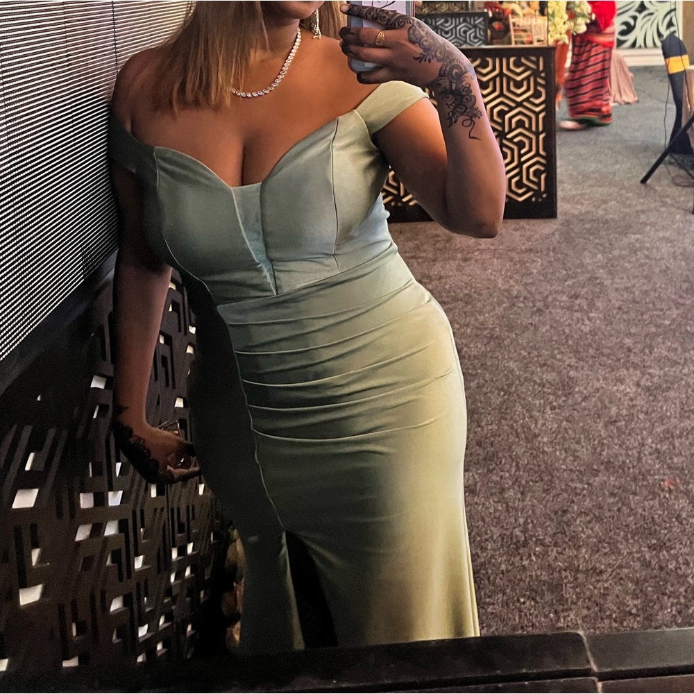 Sage Green Gown - Picture 3 of 3